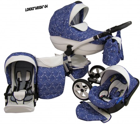 Lokko Árida Azul 04 carro de bebe 3 en 1 2019